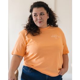 Színes női póló - barack