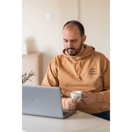 Férfi kapucnis pulóver - barna