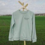Női pulóver- kapucni nélkül - menta -KÉSZLET
