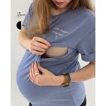 NANA szoptatós póló - áfonya