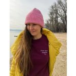 Női pulóver - kapucni nélkül - rosé - KÉSZLET