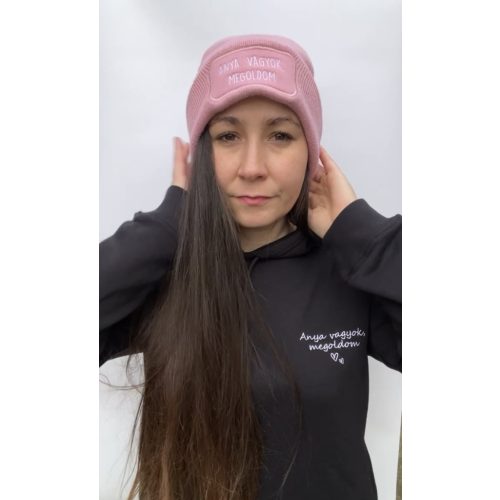 TÉLI SAPKA -RÓZSASZÍN