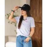 Színes női póló - halványlila