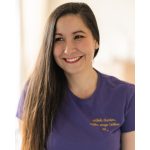 Színes női póló - SÖTÉTLILA 